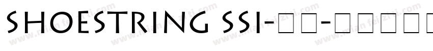 Shoestring SSi-常规字体转换